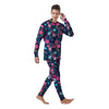 Cute Flower Floral Print Men's Pajamas-grizzshop