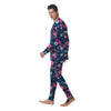 Cute Flower Floral Print Men's Pajamas-grizzshop