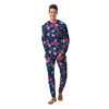 Cute Flower Floral Print Men's Pajamas-grizzshop