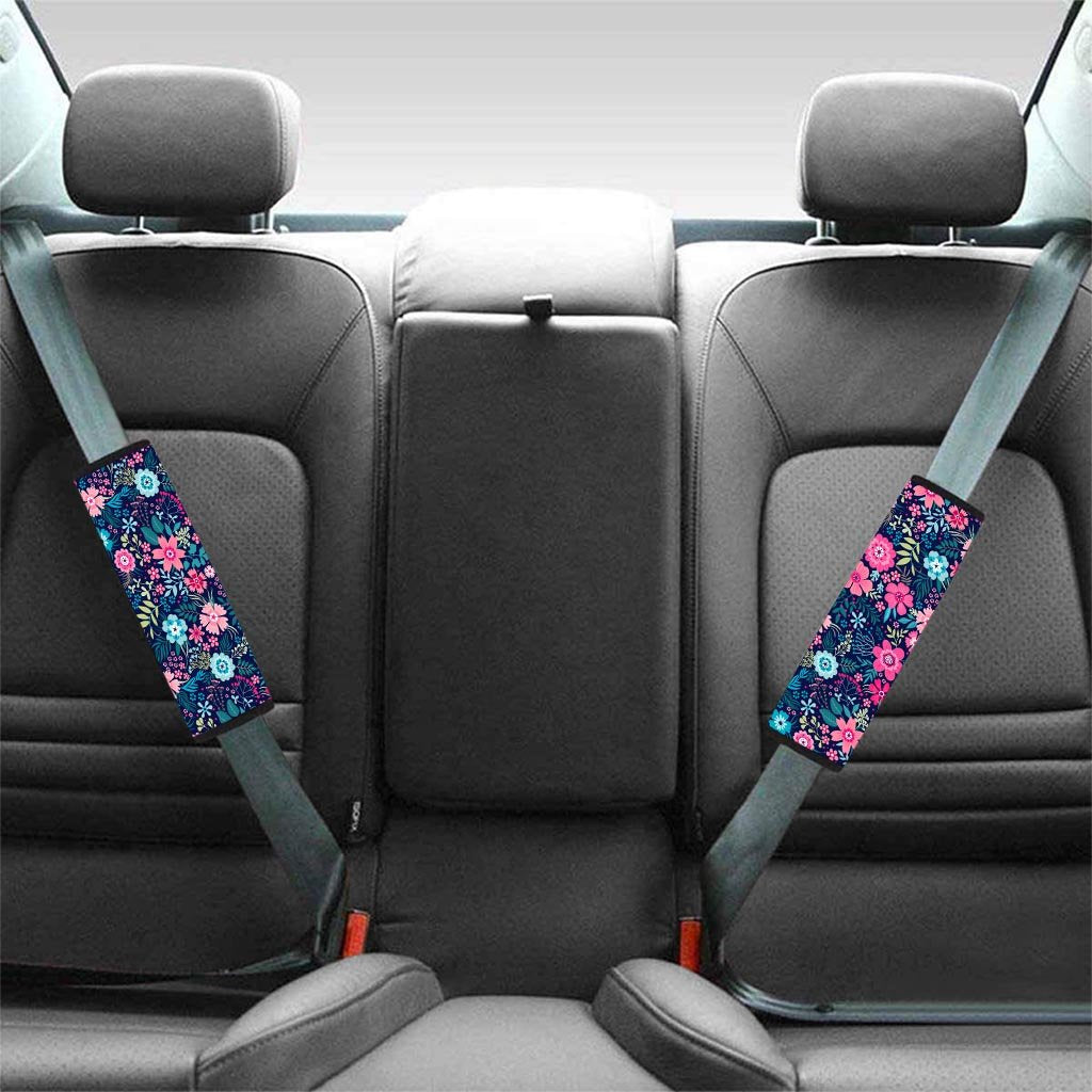 Cute Flower Floral Print Seat Belt Cover-grizzshop