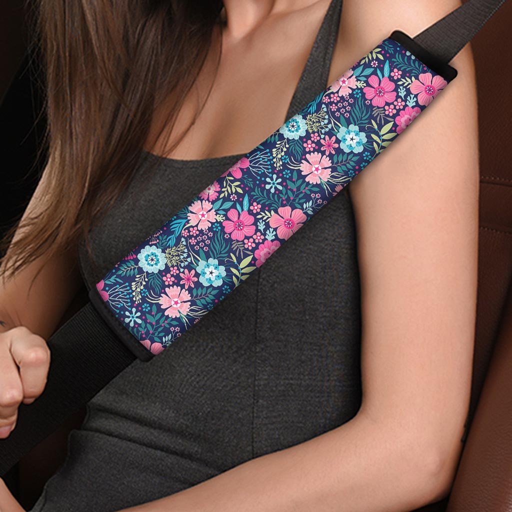 Cute Flower Floral Print Seat Belt Cover-grizzshop