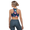 Cute Flower Floral Print Sports Bra-grizzshop