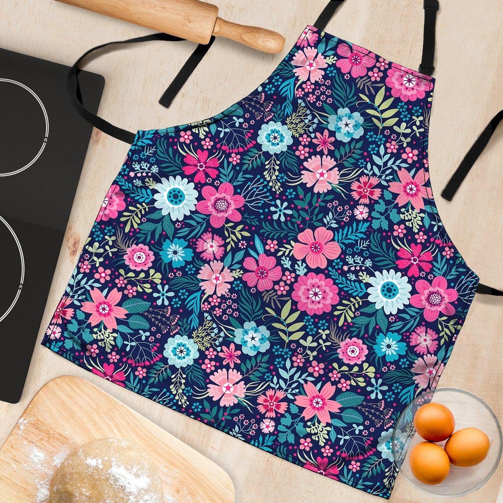 Cute Flower Floral Print Women's Apron-grizzshop