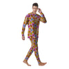 Cute Food Emoji Print Pattern Men's Pajamas-grizzshop