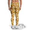 Cute Funny Crypto Dogecoin Print Pattern Men's Leggings-grizzshop