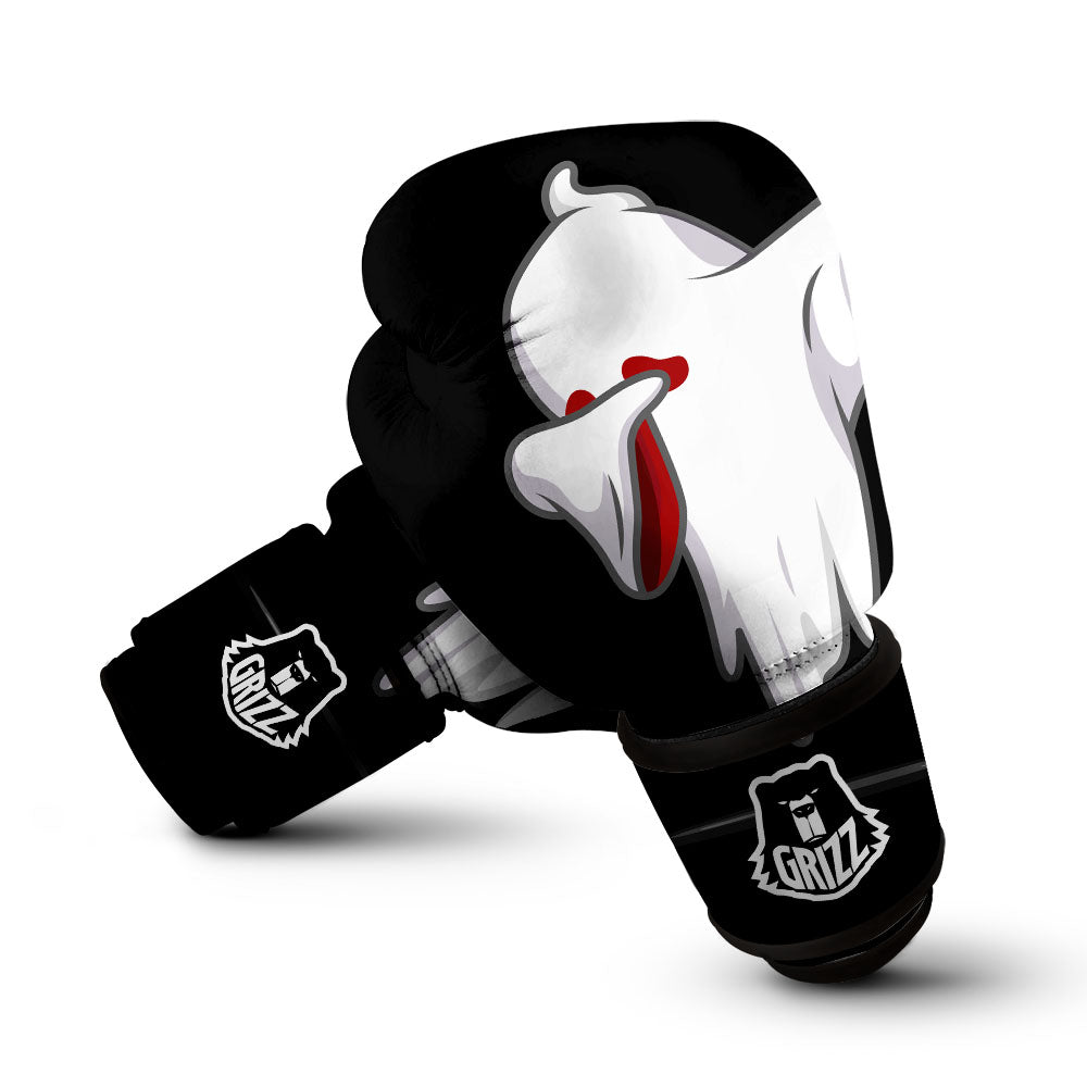 Cute Ghost Dap Print Boxing Gloves-grizzshop