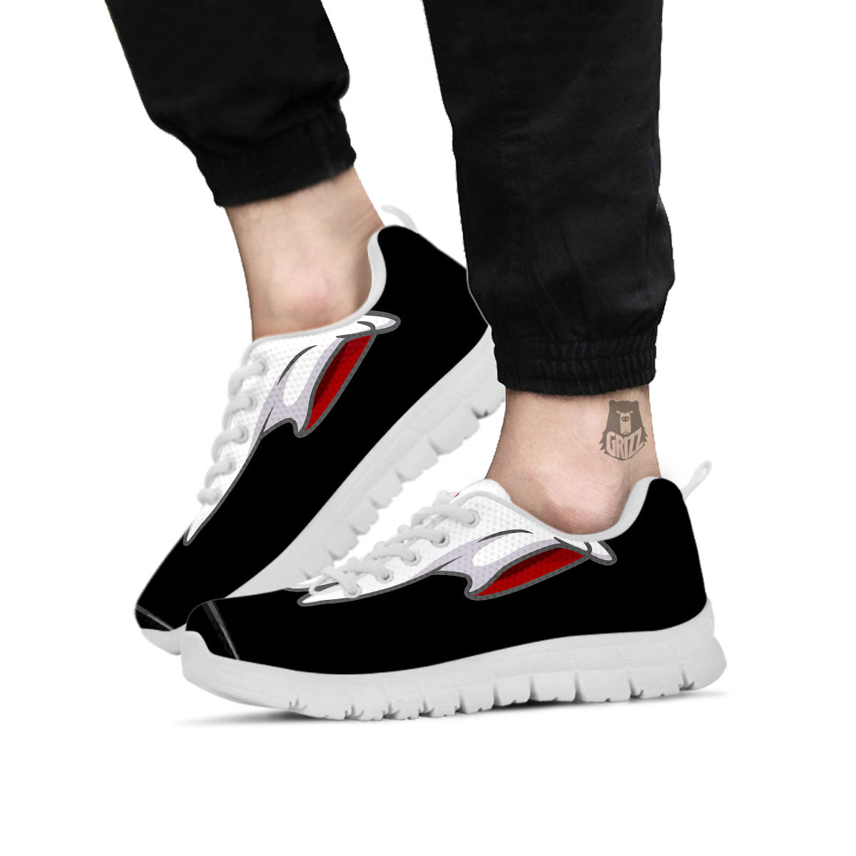 Cute Ghost Dap Print White Sneaker-grizzshop