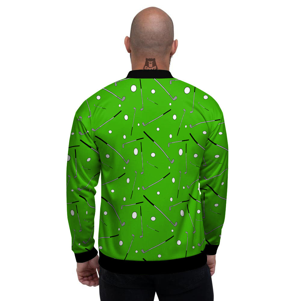 Cute Golf Print Pattern Men's Bomber Jacket-grizzshop