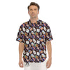 Cute Halloween Print Pattern Men's Short Sleeve Shirts-grizzshop