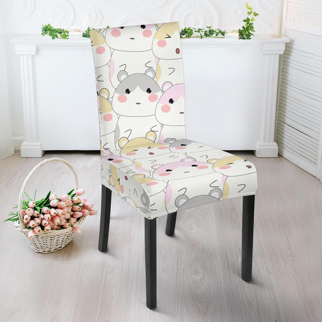 Cute Hamster Pattern Print Chair Cover-grizzshop