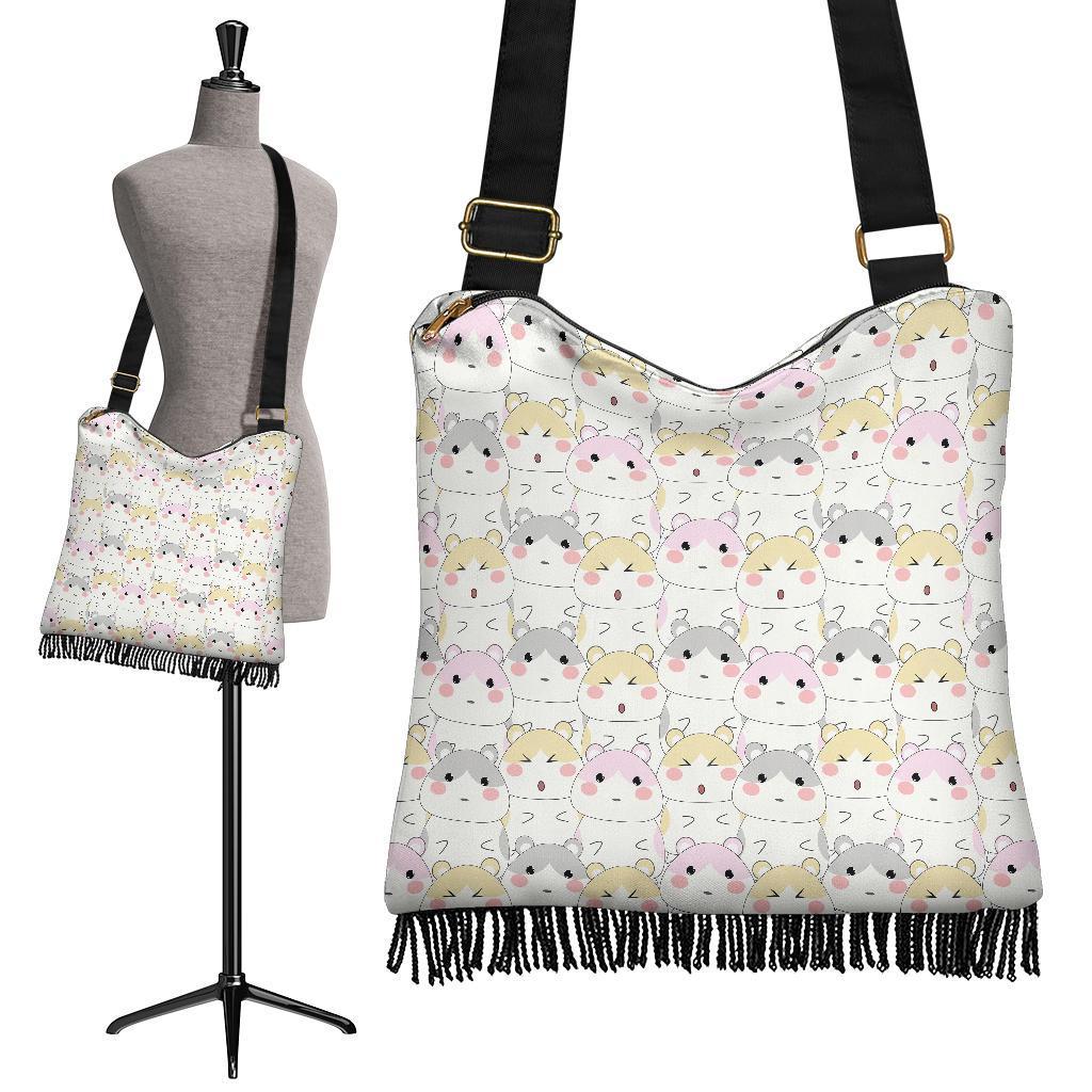 Cute Hamster Pattern Print Crossbody Bags-grizzshop