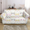 Cute Hamster Pattern Print Loveseat Cover-grizzshop