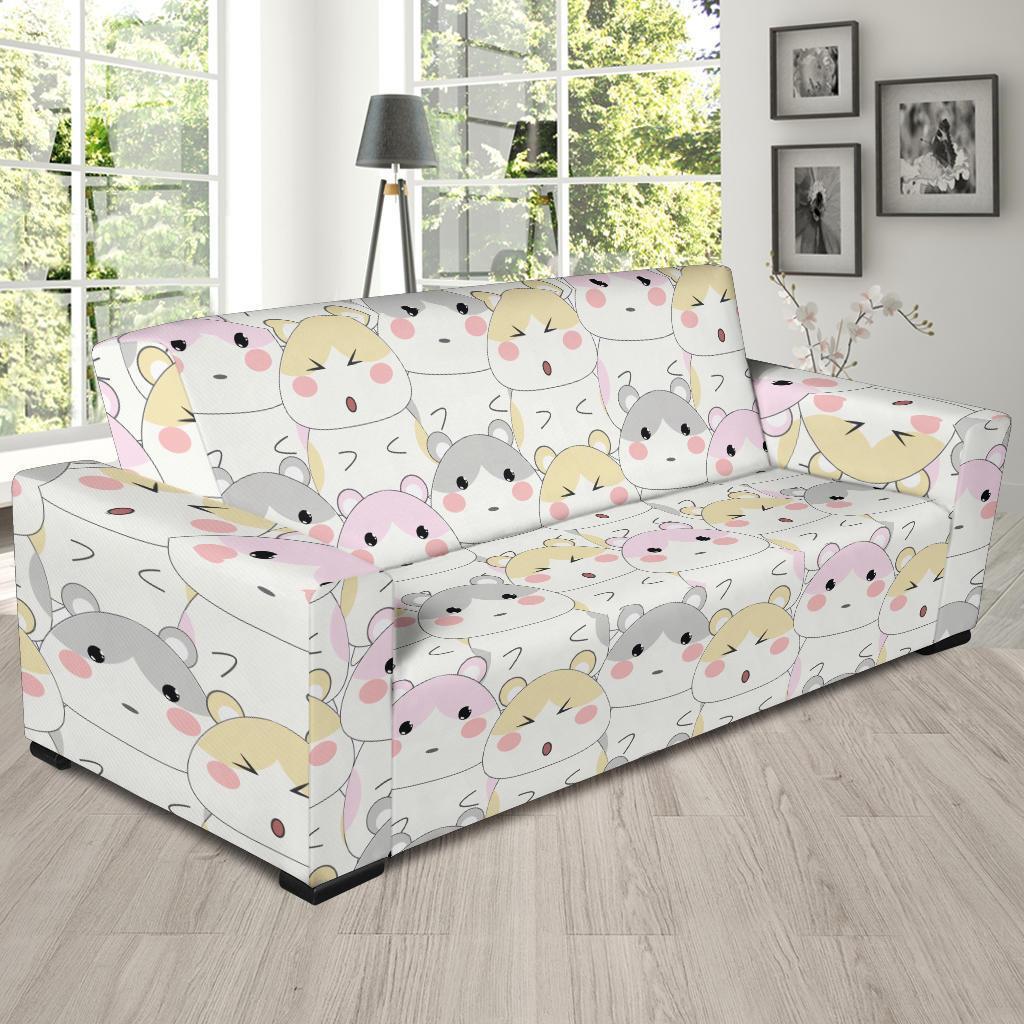 Cute Hamster Pattern Print Sofa Covers-grizzshop