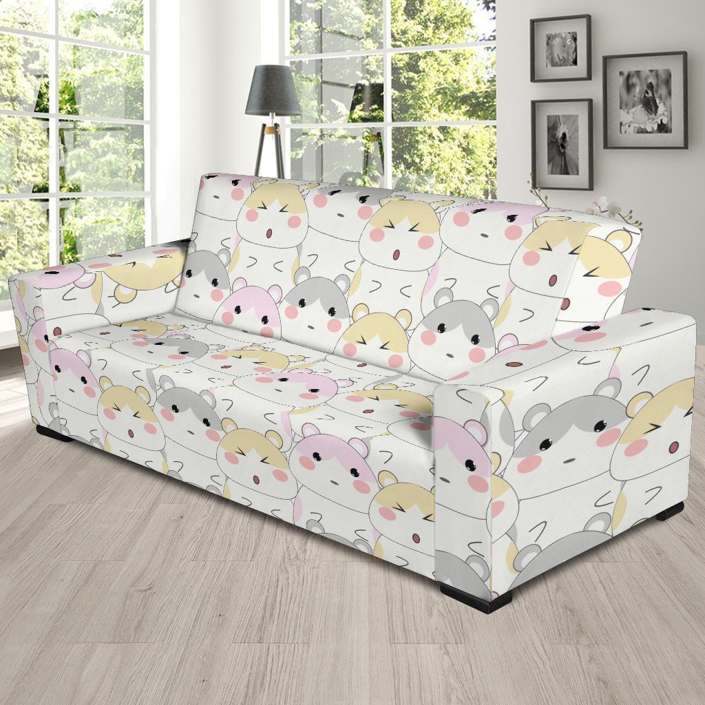 Cute Hamster Pattern Print Sofa Covers-grizzshop