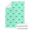 Cute Hippo Pattern Print Blanket-grizzshop