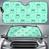 Cute Hippo Pattern Print Car Sun Shade-grizzshop