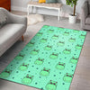 Cute Hippo Pattern Print Floor Mat-grizzshop