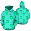 Cute Hippo Pattern Print Men Women Pullover Hoodie-grizzshop