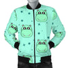 Cute Hippo Pattern Print Men's Bomber Jacket-grizzshop