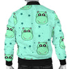 Cute Hippo Pattern Print Men's Bomber Jacket-grizzshop