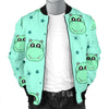 Cute Hippo Pattern Print Men's Bomber Jacket-grizzshop