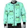 Cute Hippo Pattern Print Men's Bomber Jacket-grizzshop