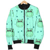 Cute Hippo Pattern Print Men's Bomber Jacket-grizzshop