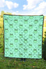 Cute Hippo Pattern Print Quilt-grizzshop