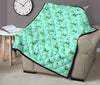 Cute Hippo Pattern Print Quilt-grizzshop