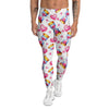 Cute Hourglass Hearts Print Pattern Men's Leggings-grizzshop