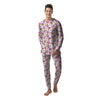 Cute Hourglass Hearts Print Pattern Men's Pajamas-grizzshop