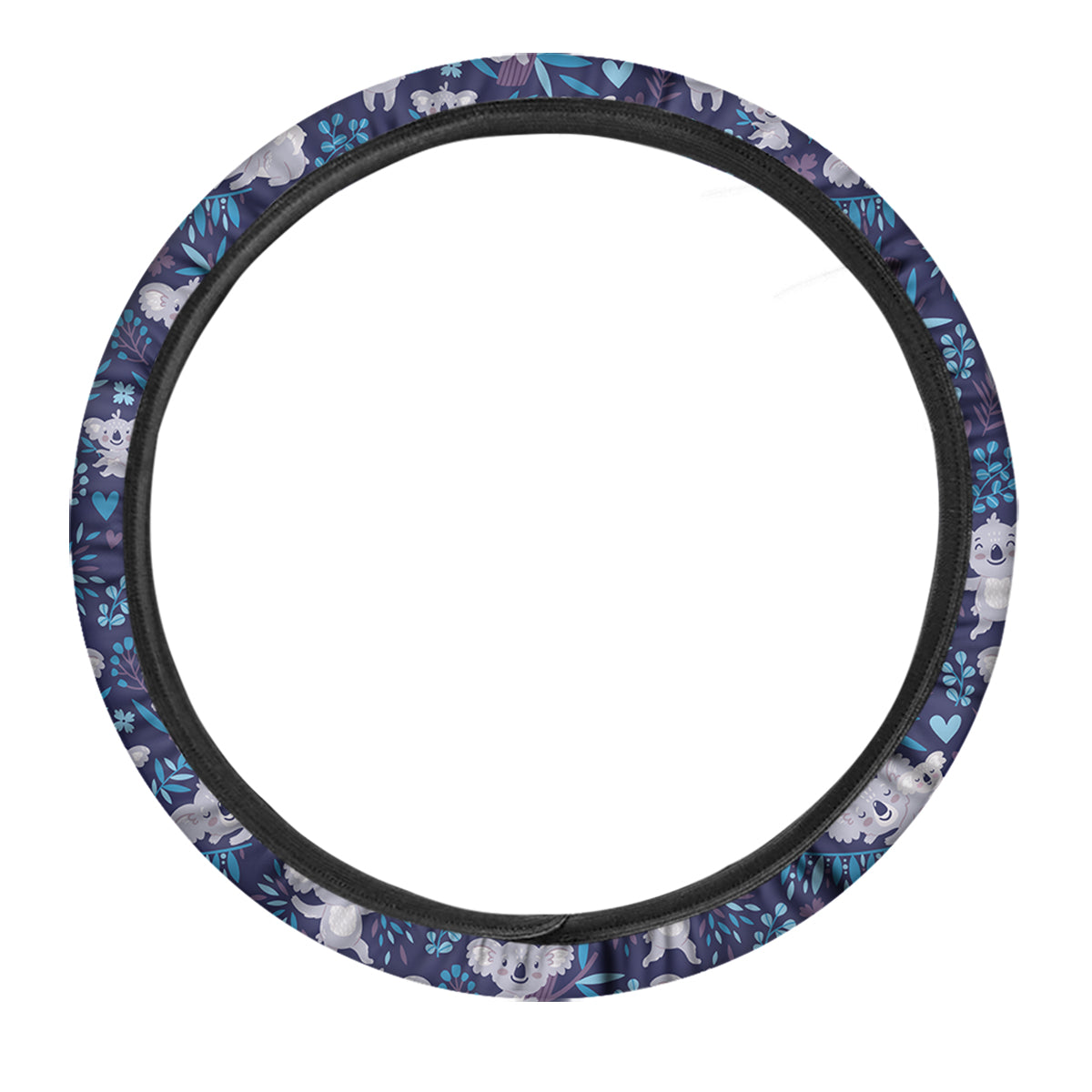Cute Koala Print Pattern Car Steering Wheel Cover-grizzshop