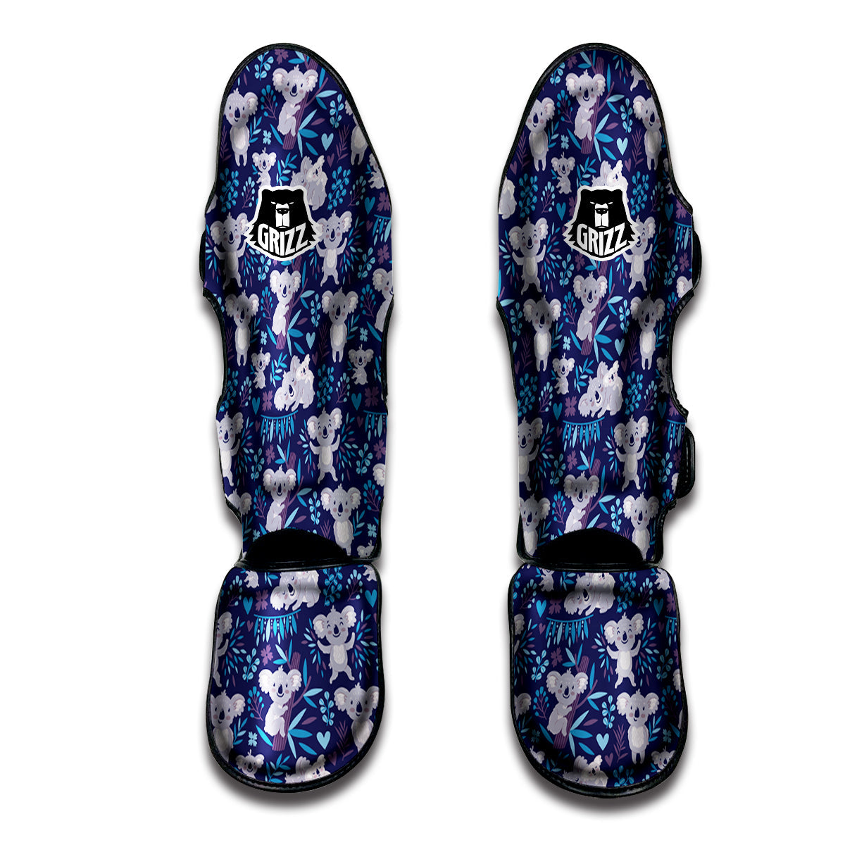 Cute Koala Print Pattern Muay Thai Shin Guards-grizzshop