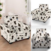 Cute Meow Astronaut Cat Print Armchair Cover-grizzshop