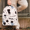 Cute Meow Astronaut Cat Print Backpack-grizzshop