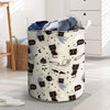 Cute Meow Astronaut Cat Print Laundry Basket-grizzshop