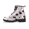 Cute Meow Astronaut Cat Print Men's Boots-grizzshop