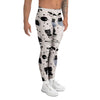 Cute Meow Astronaut Cat Print Men's Leggings-grizzshop