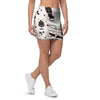 Cute Meow Astronaut Cat Print Mini Skirt-grizzshop