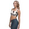 Cute Meow Astronaut Cat Print Sports Bra-grizzshop