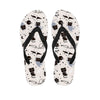 Cute Meow Astronaut Cat Print Women's Flip Flops-grizzshop