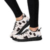 Cute Meow Astronaut Cat Print Women's Sneakers-grizzshop