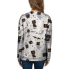 Cute Meow Astronaut Cat Print Women's Sweatshirt-grizzshop