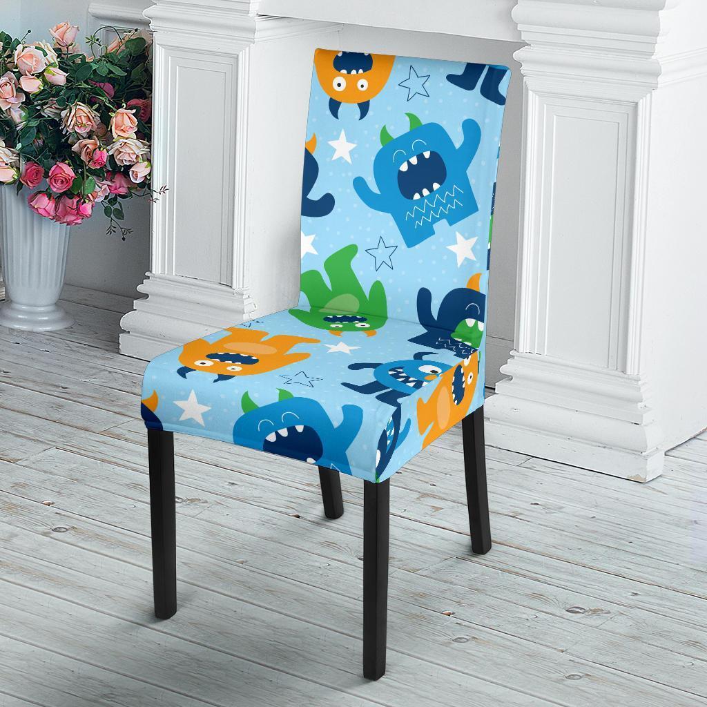 Cute Monster Print Pattern Chair Cover-grizzshop