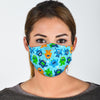 Cute Monster Print Pattern Face Mask-grizzshop