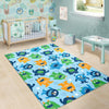 Cute Monster Print Pattern Floor Mat-grizzshop