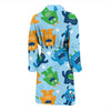 Cute Monster Print Pattern Men Long Robe-grizzshop