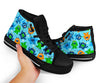 Cute Monster Print Pattern Men Women's High Top Shoes-grizzshop