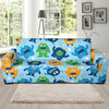 Cute Monster Print Pattern Sofa Covers-grizzshop