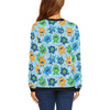 Cute Monster Print Pattern Women Crewneck Sweatshirt-grizzshop